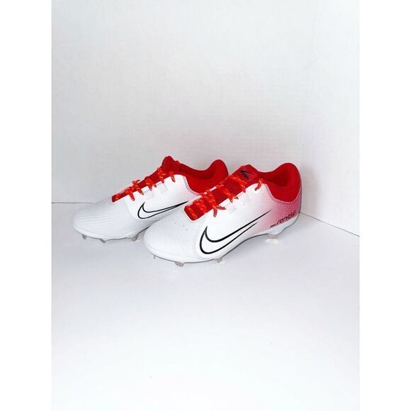 Nike Womens Hyperdiamond 4 Pro Metal Fastpitch Softball Cleats Red White Sz 7.5 - Picture 2 of 16